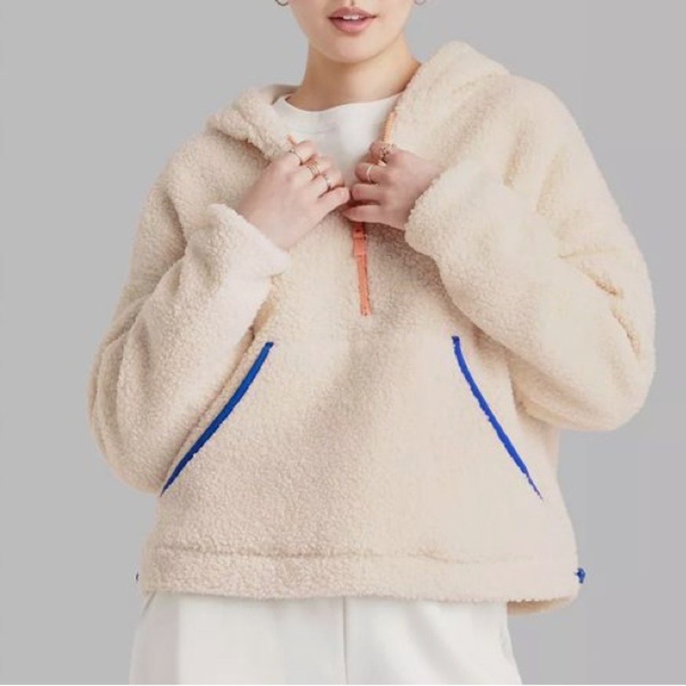 WILD FABLE Sherpa Hoodie Teddy Pullover Size XS
